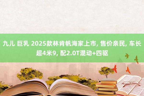 九儿 巨乳 2025款林肯帆海家上市, 售价亲民, 车长超4米9, 配2.0T混动+四驱