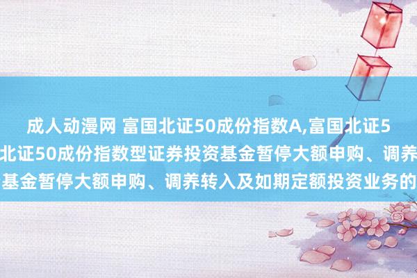 成人动漫网 富国北证50成份指数A,富国北证50成份指数C: 对于富国北证50成份指数型证券投资基金暂停大额申购、调养转入及如期定额投资业务的公告