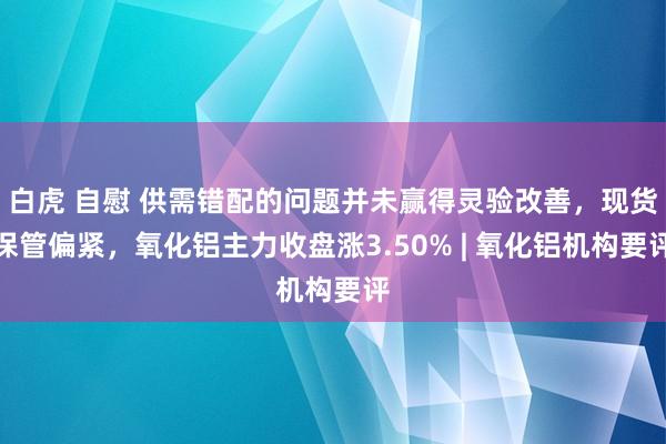 白虎 自慰 供需错配的问题并未赢得灵验改善，现货保管偏紧，氧化铝主力收盘涨3.50% | 氧化铝机构要评