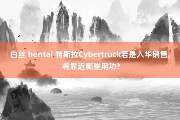 白丝 hentai 特斯拉Cybertruck若是入华销售， 将靠近哪些用功?