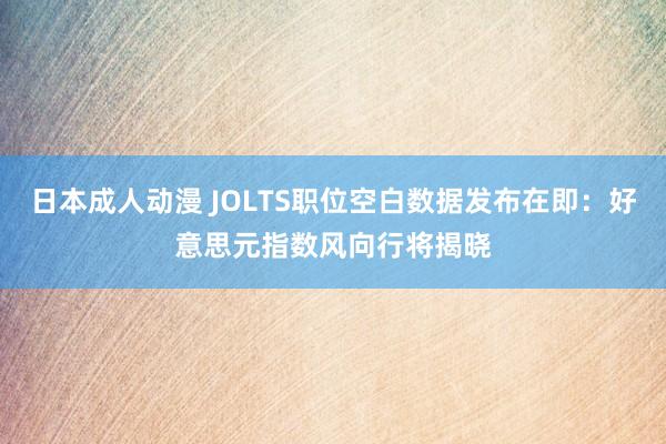 日本成人动漫 JOLTS职位空白数据发布在即：好意思元指数风向行将揭晓