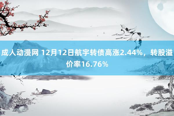 成人动漫网 12月12日航宇转债高涨2.44%，转股溢价率16.76%