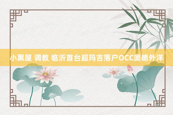 小黑屋 调教 临沂首台超玛吉落户OCC奥德外洋