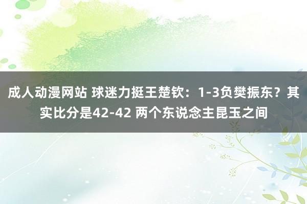 成人动漫网站 球迷力挺王楚钦：1-3负樊振东？其实比分是42-42 两个东说念主昆玉之间