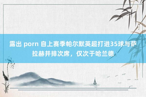 露出 porn 自上赛季帕尔默英超打进35球与萨拉赫并排次席，仅次于哈兰德