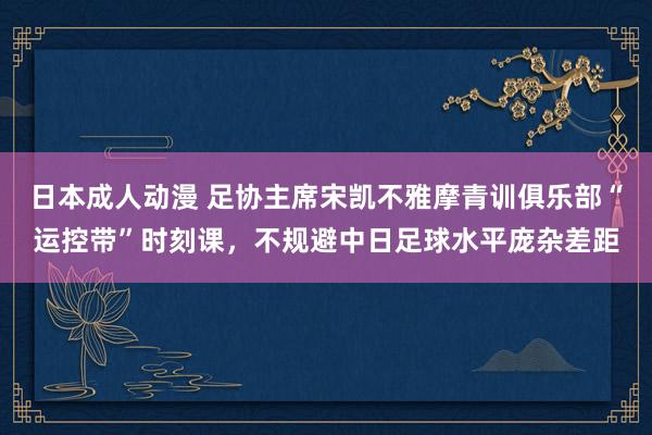 日本成人动漫 足协主席宋凯不雅摩青训俱乐部“运控带”时刻课，不规避中日足球水平庞杂差距