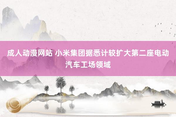 成人动漫网站 小米集团据悉计较扩大第二座电动汽车工场领域
