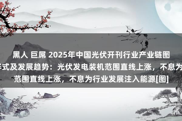 黑人 巨屌 2025年中国光伏开刊行业产业链图谱、产业近况、竞争样式及发展趋势：光伏发电装机范围直线上涨，不息为行业发展注入能源[图]