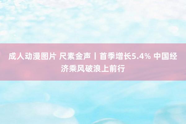 成人动漫图片 尺素金声丨首季增长5.4% 中国经济乘风破浪上前行