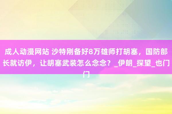 成人动漫网站 沙特刚备好8万雄师打胡塞，国防部长就访伊，让胡塞武装怎么念念？_伊朗_探望_也门