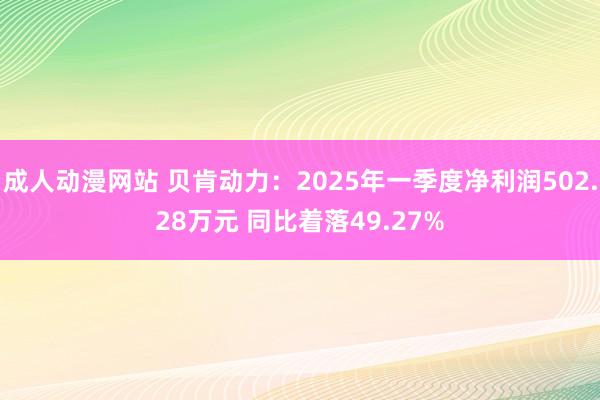 成人动漫网站 贝肯动力：2025年一季度净利润502.28万元 同比着落49.27%