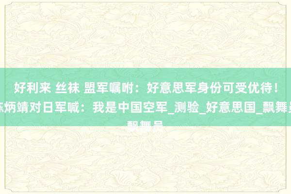 好利来 丝袜 盟军嘱咐：好意思军身份可受优待！陈炳靖对日军喊：我是中国空军_测验_好意思国_飘舞员