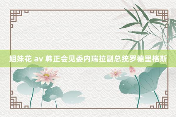 姐妹花 av 韩正会见委内瑞拉副总统罗德里格斯